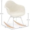 Cadeira de Balanço Bouclé com Braços – Design Escandinavo com Aço e Madeira - Nordika image 7