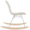 Cadeira de Balanço Minimalista Bouclé – Estilo Nórdico com Base de Madeira e Aço - Skögur image 7