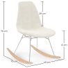 Cadeira de Balanço Minimalista Bouclé – Estilo Nórdico com Base de Madeira e Aço - Skögur image 7