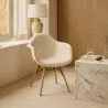 Cadeira com braços - Estofada em bouclé - Escandinavo - Sala de jantar, escritório ou sala de espera - Nordika image 7