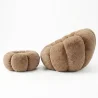 Poltrona com Pufe Estofada – Tecido Macio – Rubi image 7