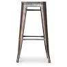 Banqueta de Design Industrial - Madeira & Aço - 76cm - Stylix image 7