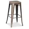 Banqueta de Design Industrial - Madeira & Aço - 76cm - Stylix image 7