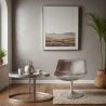 Cadeira Lounge - Cadeira de design - Couro e metal - Cognac image 7