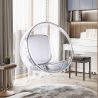 Poltrona suspensa de design - Estofamento em couro sintético - Popi image 7