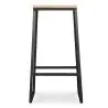 Banqueta com encosto - Madeira e Metal - 76cm - Big Boy image 7