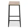 Banqueta com encosto - Madeira e Metal - 76cm - Big Boy image 7