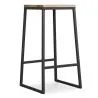 Banqueta com encosto - Madeira e Metal - 76cm - Big Boy image 7