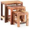 Pack de 3 mesas auxiliares apilables - Madera - Seaside image 7