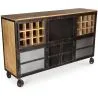 Armário para vinhos com rodas - Design industrial - Avara image 7