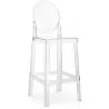 Banco Bar com Encosto - Design Transparente - 65cm - Victoria Queen image 7