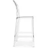 Banco Bar com Encosto - Design Transparente - 65cm - Victoria Queen image 7