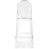 Banco Bar com Encosto - Design Transparente - 65cm - Victoria Queen image 7