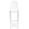 Banco Bar com Encosto - Design Transparente - 75cm - Victoria Queen image 7