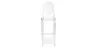 Banco Bar com Encosto - Design Transparente - 75cm - Victoria Queen image 7