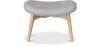 Otomano estofado em linho - Design escandinavo - Madeira - Kontor image 7