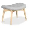 Otomano estofado em linho - Design escandinavo - Madeira - Kontor image 7