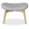 Otomano estofado em linho - Design escandinavo - Madeira - Kontor image 7