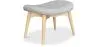 Otomano estofado em linho - Design escandinavo - Madeira - Kontor image 7