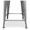 Banco Bar com encosto - Madeira e Aço - 60 cm - Stylix image 7