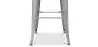 Banco Bar com encosto - Madeira e Aço - 76cm - Stylix image 7