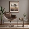 Sofá Giratório de Design Aviador - Estofado em PU image 7