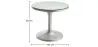 Mesa de centro redonda - Mesa auxiliar estilo aviador - Metal - Tulip image 7