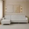 Chaise longue de design - Estofado em Polipiel - Nova image 7