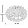 Luminária de teto - Plafon de bolas de vidro - 35 cm - Savoni image 7