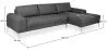 Chaise longue com 5 lugares - Estofado em tecido - Yomy image 7