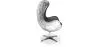  Poltrona de Design com Braços - Design em forma de Ovo - Couro e Metal - Cocoon



 image 7