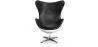  Poltrona de Design com Braços - Design em forma de Ovo - Couro e Metal - Cocoon



 image 7