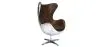 Poltrona com Braços - Estilo Aviador - Couro e Metal - Cocoon image 7