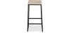Banqueta com encosto - Madeira e Metal - 76cm - Big Boy image 7