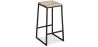 Banqueta com encosto - Madeira e Metal - 76cm - Big Boy image 7