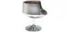 Cadeira Lounge - Cadeira de design - Couro e metal - Cognac image 7