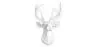 Decoração de Parede - Cabeça de Veado Branco - Uka image 7