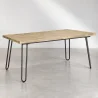Mesa de jantar retangular - Estilo industrial - Madeira e metal - 150cm - Hairpin  image 9