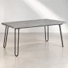 Mesa de jantar retangular - Estilo industrial - Madeira e metal - 150cm - Hairpin  image 9