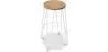 Banco redondo - Design Industrial - Madeira e Metal - 66cm - Gancho de cabelo image 9