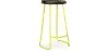banco de bar - desenho industrial - Madeira e metal - 76cm - Aiyana image 9