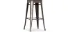Banco Bar - Design Industrial - Madeira e Metal - 76cm - Stylix image 9