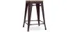 Banco Bar Desenho Industrial - Madeira e Aço - 61cm - Stylix image 9