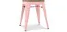 Banqueta com encosto - Design Industrial - Madeira e Aço - 45cm - Stylix image 9
