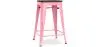 Banco Bar - Design Industrial - Madeira e Aço - 60cm -Stylix image 9