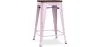 Banco Bar - Design Industrial - Madeira e Aço - 60cm -Stylix image 9