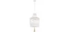 Luminária de teto de bola de madeira - Luminária pendente de estilo boho Bali - Lawan image 9