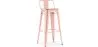 Banco Bar com encosto - Desenho Industrial - 76 cm - Stylix image 9