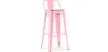 Banco Bar com encosto - Desenho Industrial - 76 cm - Stylix image 9