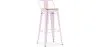 Banco Bar com encosto - Desenho Industrial - 76 cm - Stylix image 9